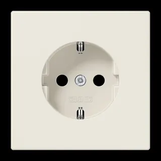 Jung SCHUKO Steckdose, 16 A 250 V ~, SAFETY+, Duroplast, Serie LS, weiß LS1520KI