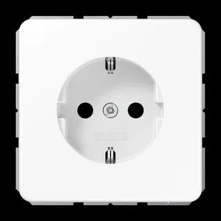 Jung SCHUKO Steckdose, 16 A 250 V ~, SAFETY+, Duroplast, Serie CD, alpinweiß CD1520KIWW