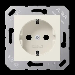 Jung SCHUKO Steckdose, 16 A 250 V ~, Thermoplast, 50 x 50 mm, weiß CD5120BF