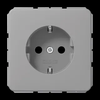 Jung SCHUKO Steckdose, 16 A 250 V ~, Thermoplast, Serie CD, grau CD1520BFGR