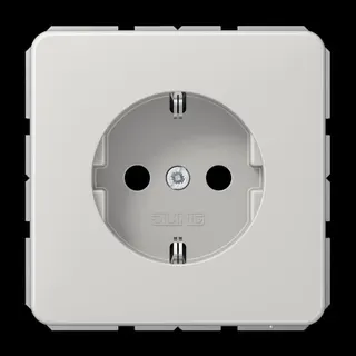 Jung SCHUKO Steckdose, 16 A 250 V ~, Thermoplast, Serie CD, lichtgrau CD1520BFLG
