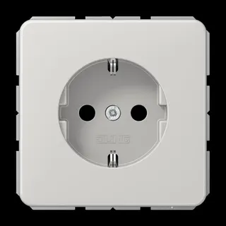 Jung SCHUKO Steckdose, 16 A 250 V ~, Duroplast, Serie CD, lichtgrau CD1520LG