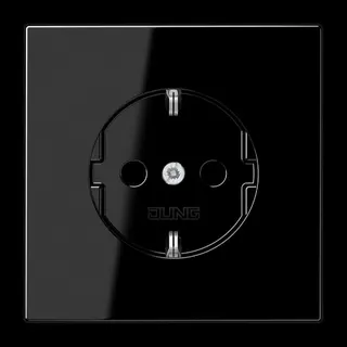Jung SCHUKO Steckdose, 16 A 250 V ~, Duroplast, Serie LS, schwarz LS1520SW