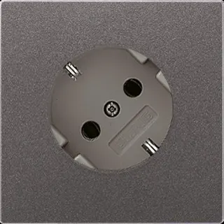 Jung SCHUKO®-Steckdose 45°, 16 A 250 V ~, Aluminium lackiert, Serie LS, anthrazit AL2520-45AN