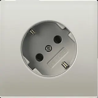 Jung SCHUKO®-Steckdose 45°, 16 A 250 V ~, Serie LS, Edelstahl ES2520-45