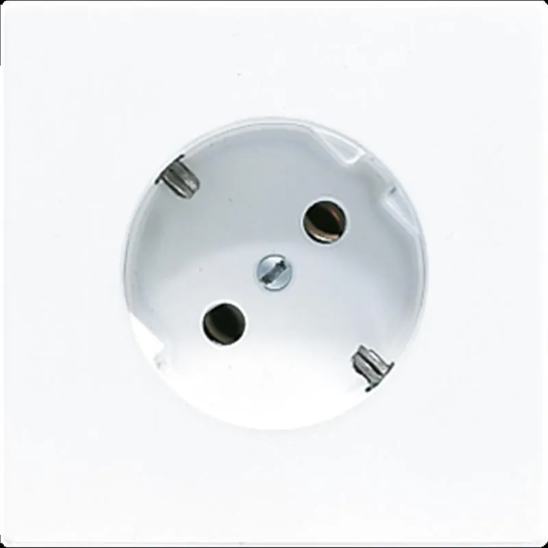 Jung SCHUKO®-Steckdose 45°, 16 A 250 V ~, Duroplast, Serie LS, alpinweiß LS520-45WW