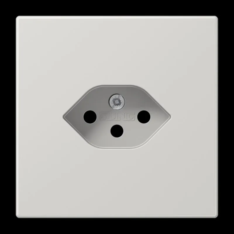 Jung Einfach-Steckdose, Schweizer Norm, Typ 13, Serie LS, lichtgrau LS1520-13SEVLG