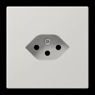 Jung Einfach-Steckdose, Schweizer Norm, Typ 13, Serie LS, lichtgrau LS1520-13SEVLG