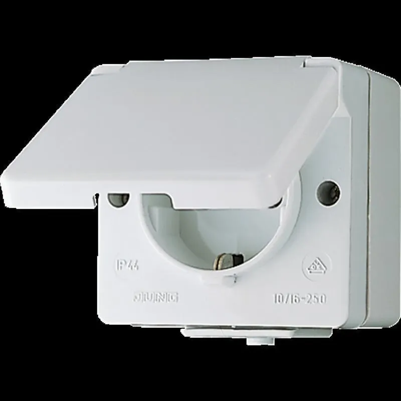 Jung SCHUKO®-Steckdoseneinsatz, 16 A 250 V ~, IP 44, WG 600 620WEINS