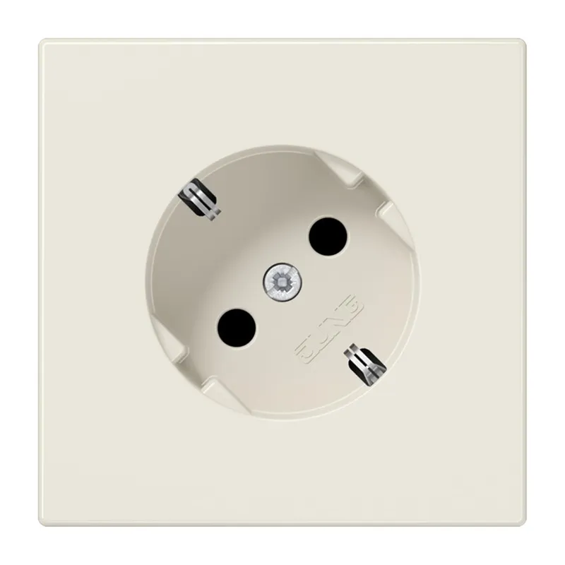 Jung SCHUKO®-Steckdose 45°, 16 A 250 V ~, Duroplast, Serie LS, weiß LS520-45