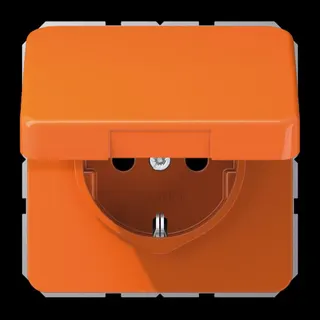 Jung Klappdeckel, Thermoplast, Serie CD, orange (für ZSV) CD590KLO