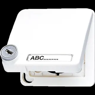 Jung Klappdeckel mit Rückstellfeder, Thermoplast, Serie CD, alpinweiß CD590BFSLNAKLWW