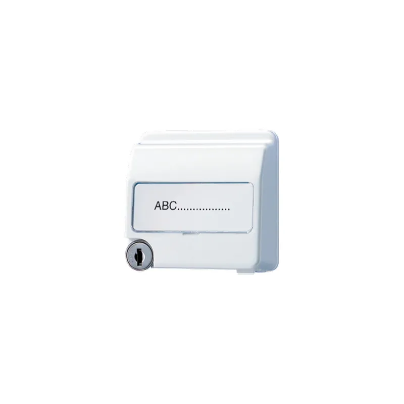 Jung Klappdeckel, hohe Ausführung, rastbar, Thermoplast, Serie CD, alpinweiß CD554SLKLWW