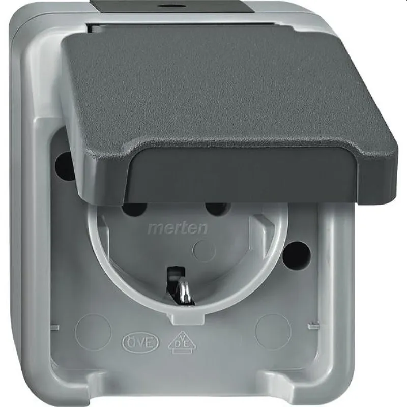 Merten SCHUKO-Steckdose MEG2300-8029 lichtgrau