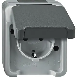 Merten SCHUKO-Steckdose MEG2300-8029 lichtgrau