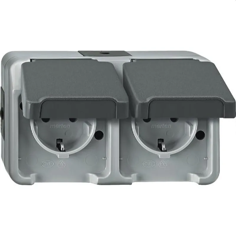 Merten SCHUKO-Steckdose MEG2321-8029 lichtgrau