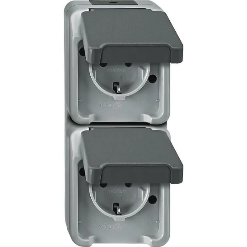 Merten SCHUKO-Steckdose MEG2329-8029 lichtgrau