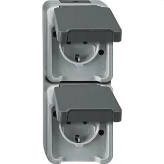 Merten SCHUKO-Steckdose MEG2329-8029 lichtgrau