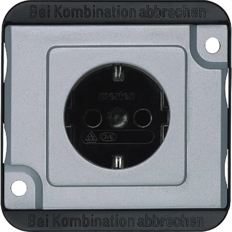 Merten SCHUKO-Steckdose MEG2400-7060 mattsilber