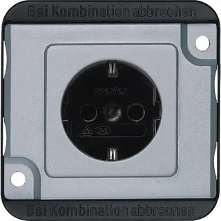 Merten SCHUKO-Steckdose MEG2400-7060 mattsilber