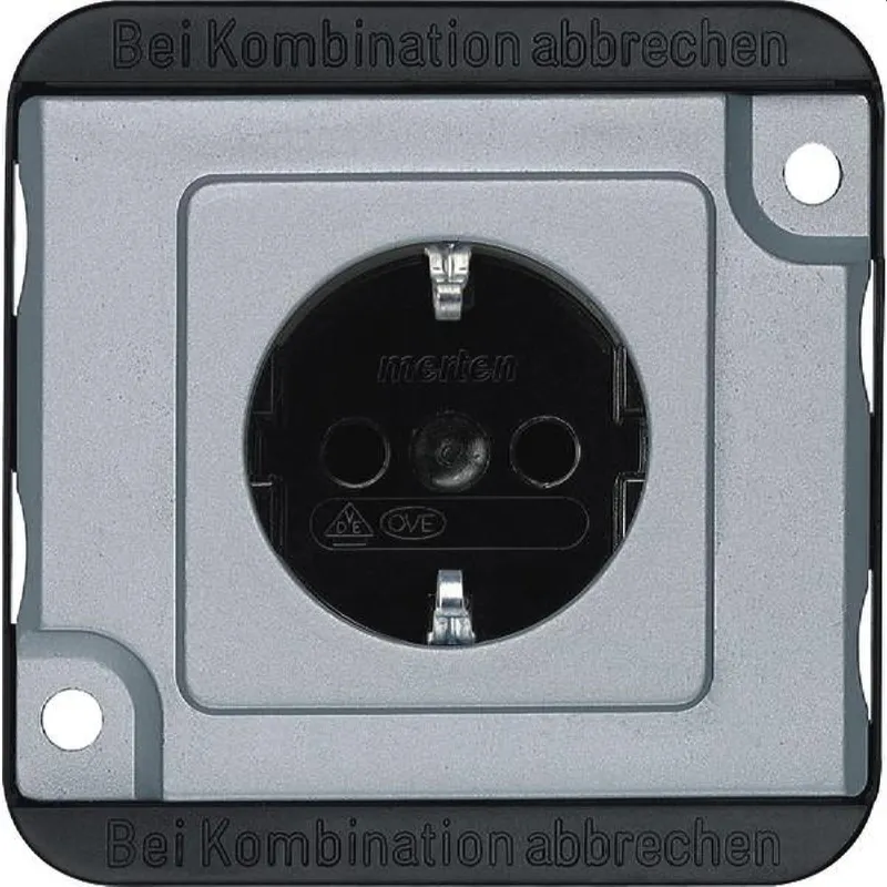 Merten SCHUKO-Steckdose MEG2300-7060 mattsilber