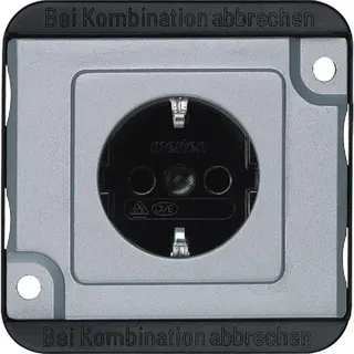Merten SCHUKO-Steckdose MEG2300-7060 mattsilber