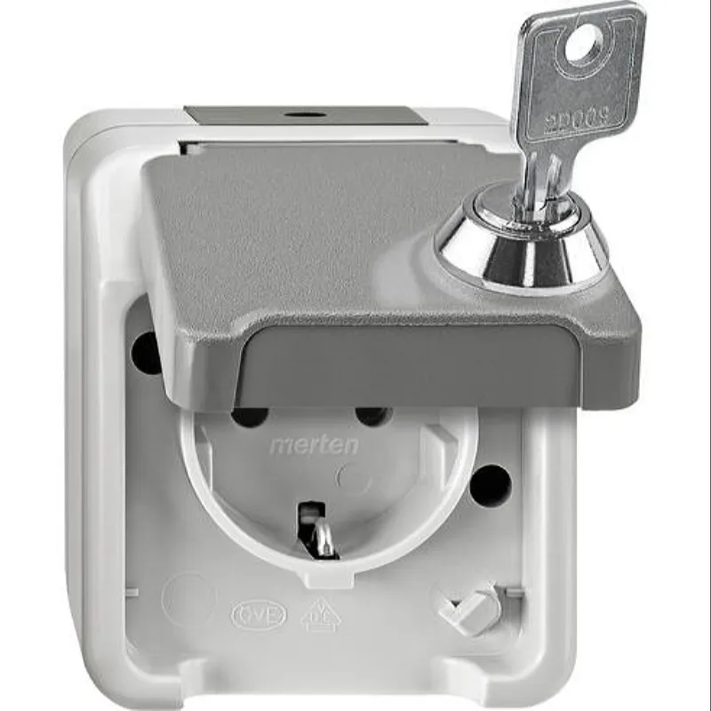 Merten SCHUKO-Steckdose MEG2422-8029 lichtgrau