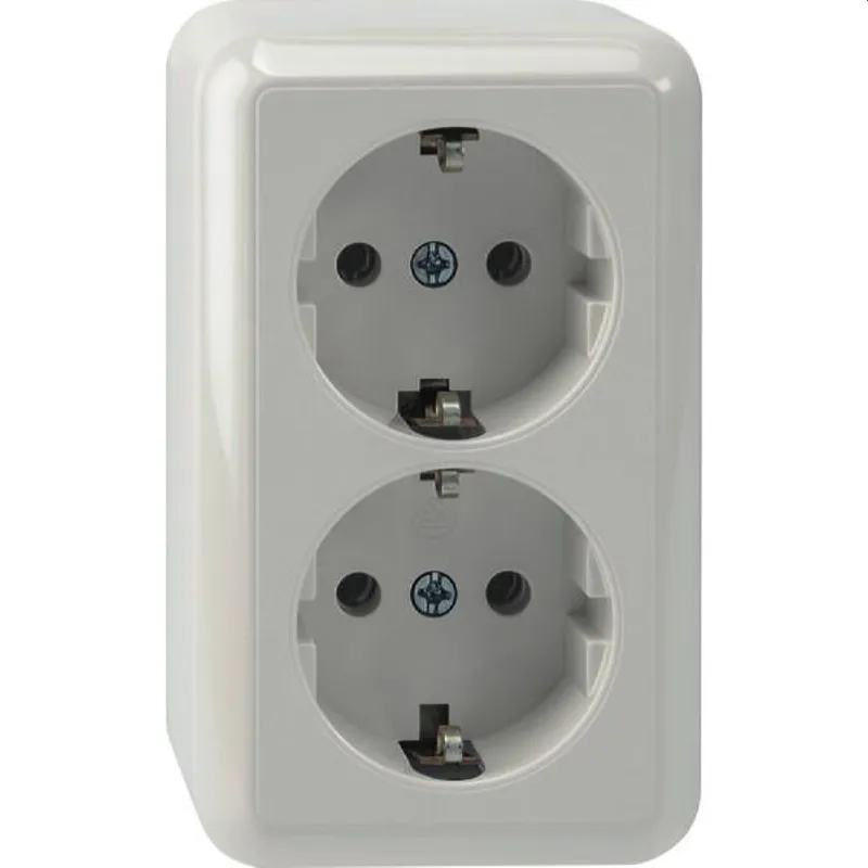 Merten SCHUKO-Doppel-Steckdose MEG2421-8719 polarweiss