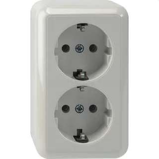 Merten SCHUKO-Doppel-Steckdose MEG2421-8719 polarweiss