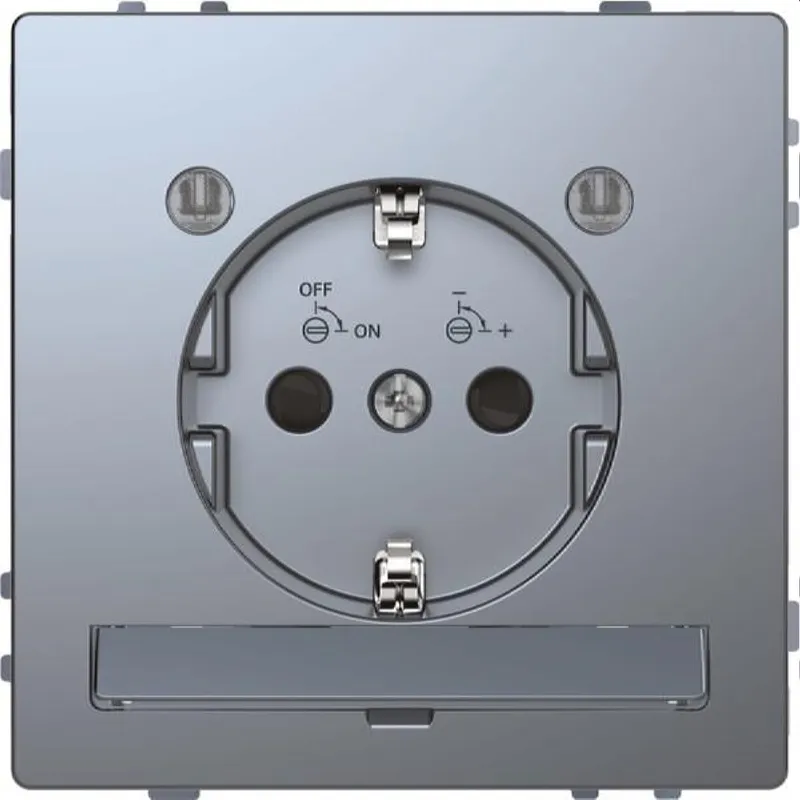 Merten SCHUKO-Steckdose Edelstahl System Design