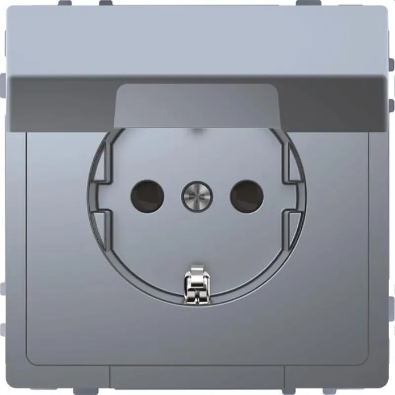 Merten SCHUKO-Steckdose Edelstahl System Design