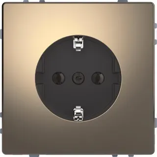 Merten SCHUKO-Steckdose Nickelmetallic System Design