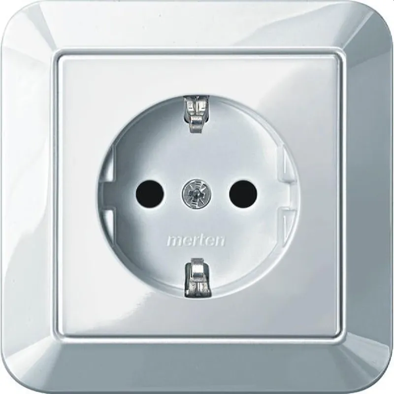 Merten SCHUKO-Steckdose MEG2300-1019 polarweiss glaenzend 1-M