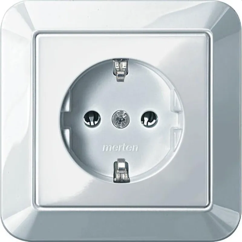 Merten SCHUKO-Steckdose MEG2401-1019 polarweiss glaenzend 1-M