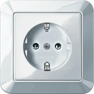 Merten SCHUKO-Steckdose MEG2301-1019 polarweiss glaenzend 1-M