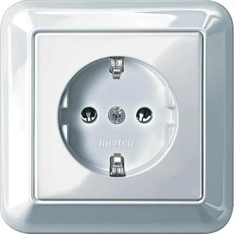 Merten SCHUKO-Steckdose MEG2301-1219 polarweiss glaenzend