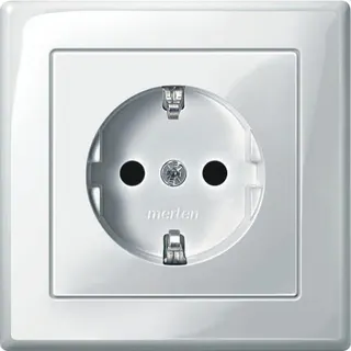 Merten SCHUKO-Steckdose MEG2300-1419 polarweiss glaenzend