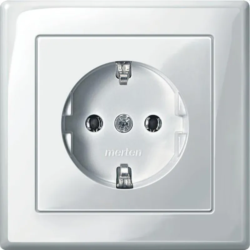 Merten SCHUKO-Steckdose MEG2301-1419 polarweiss glaenzend