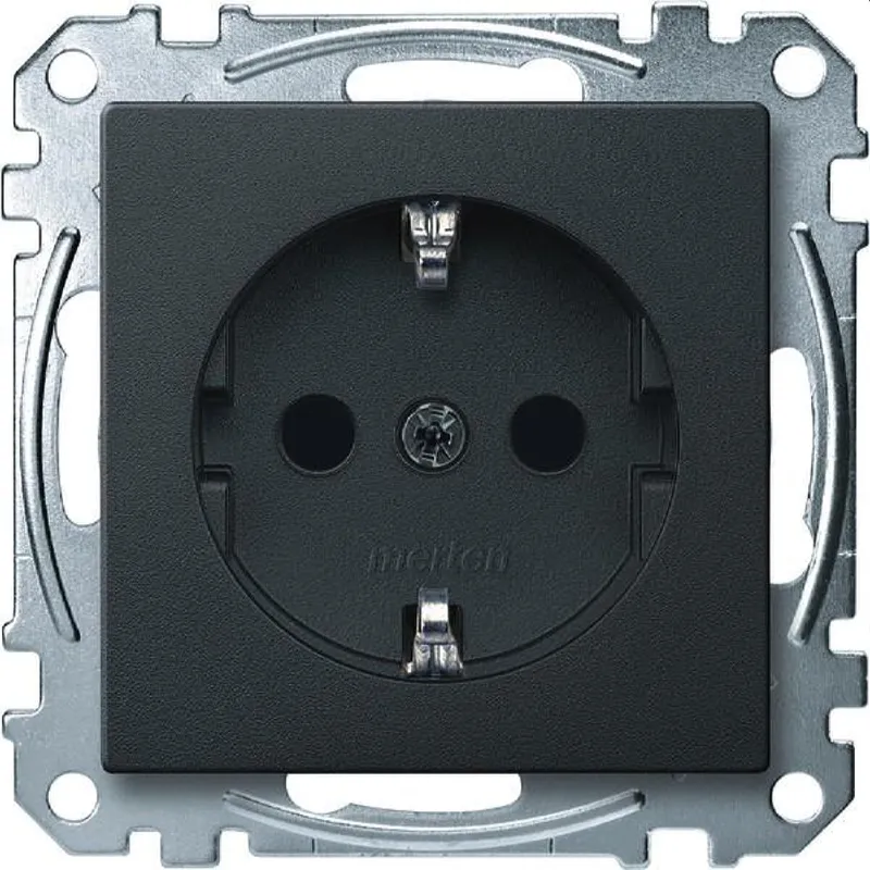 Merten SCHUKO-Steckdose MEG2400-0414 anthrazit System M