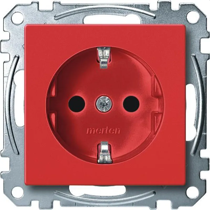 Merten SCHUKO-Steckdose MEG2300-0306 rubinrot System M