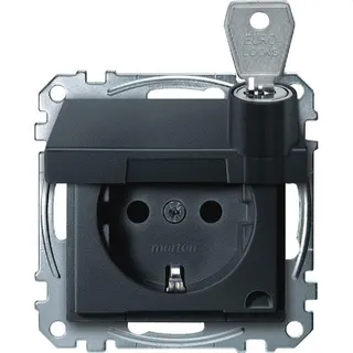 Merten SCHUKO-Steckdose MEG2315-0414 anthrazit System M