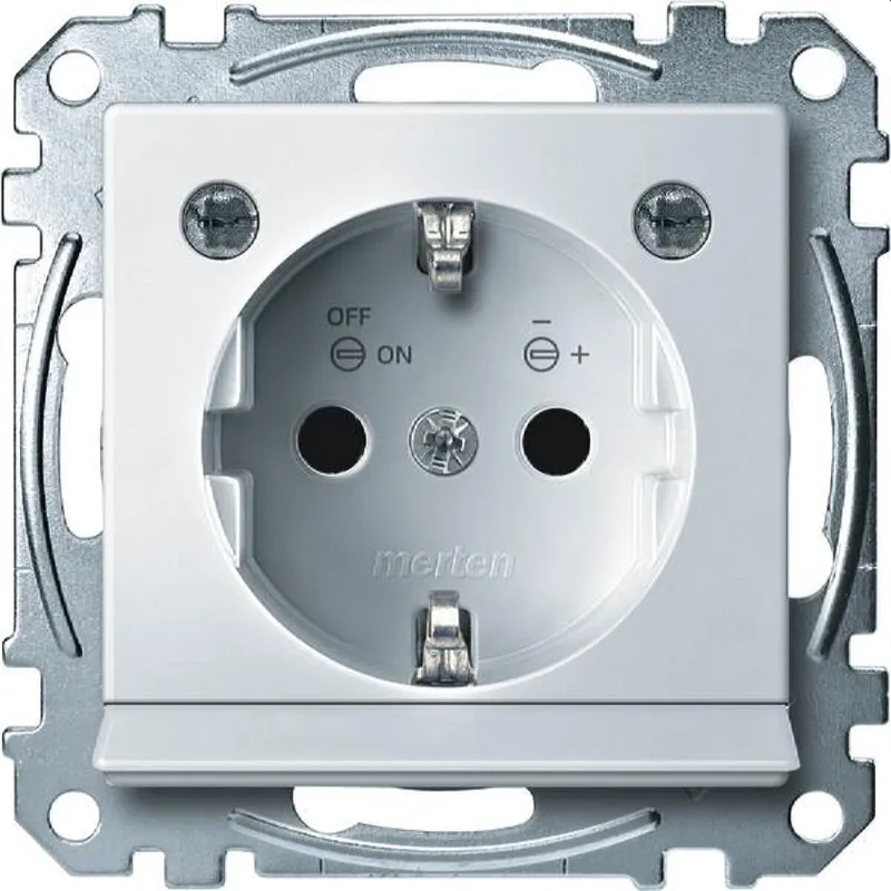 Merten SCHUKO-Steckdose MEG2304-0319 polarweiss glaenzend