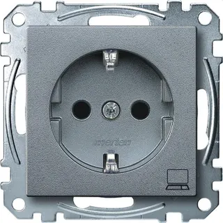 Merten SCHUKO-Steckdose MEG2350-0460 Computer aluminium