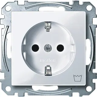 Merten SCHUKO-Steckdose MEG2352-0325 Waschm. aktivweiss glaenz