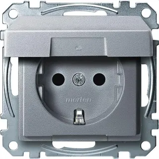 Merten SCHUKO-Steckdose MEG2310-0460 aluminium System M