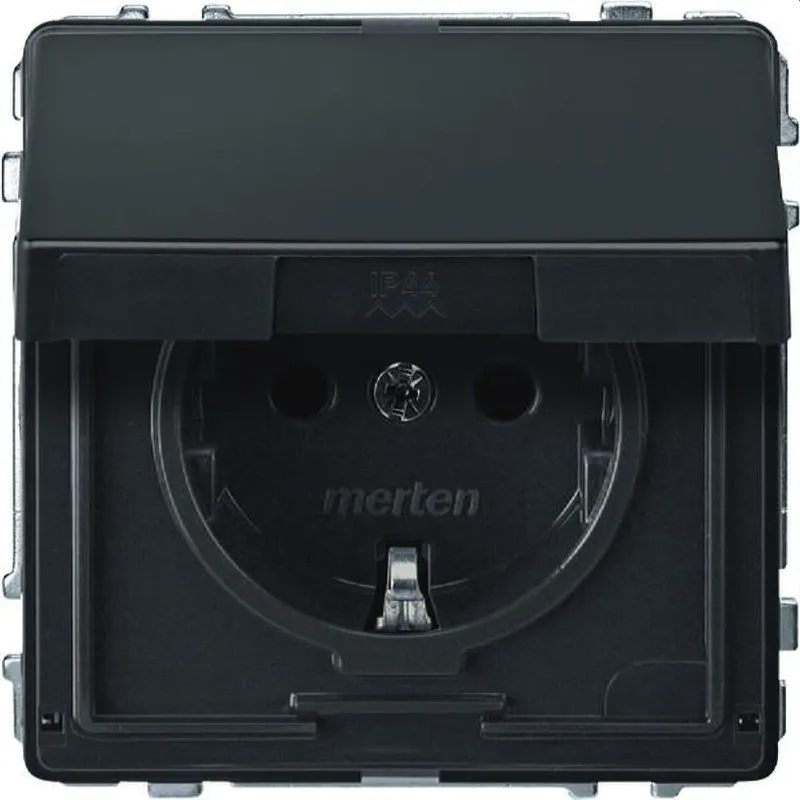 Merten SCHUKO-Steckdose MEG2310-7214 anthrazit AQUADESIGN
