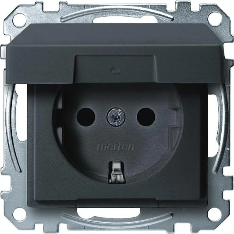 Merten SCHUKO-Steckdose MEG2310-0414 anthrazit System M