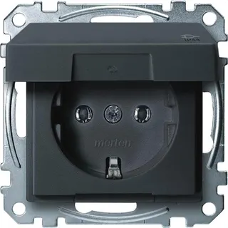 Merten SCHUKO-Steckdose MEG2314-0414 IP44 anthrazit System M