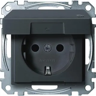 Merten SCHUKO-Steckdose MEG2414-0414 IP44 anthrazit System M