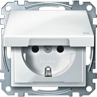 Merten SCHUKO-Steckdose MEG2314-0319 polarweiss glaenzend